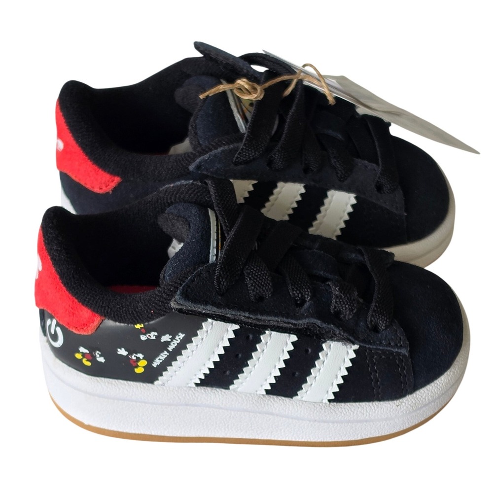 Adidas Originals Campus 00s LED Light Mickey Mouse Black Red Toddler Shoes 5K